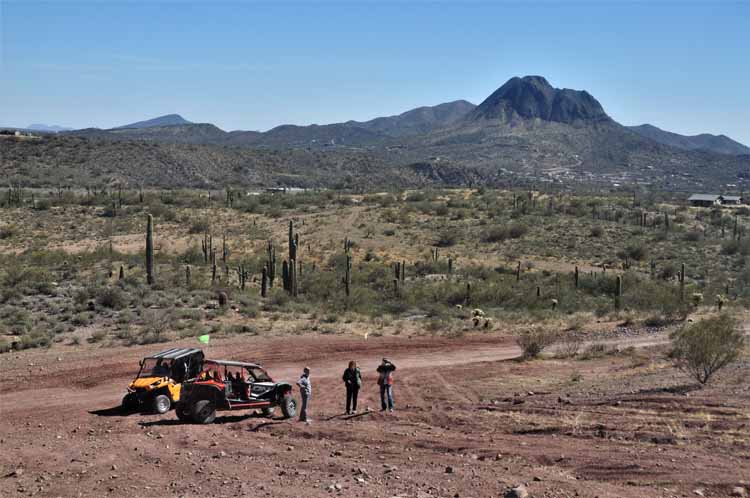 buggies in desert
